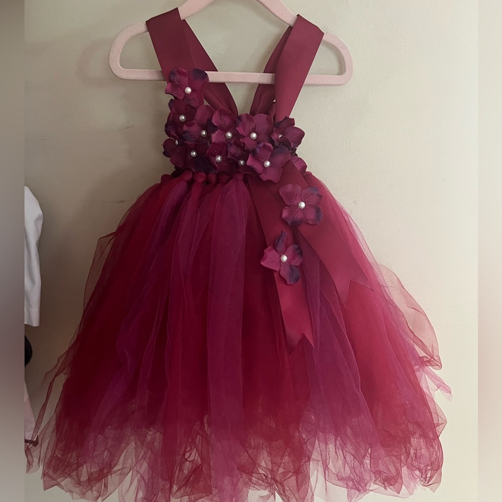 Custom made flower girl dress.